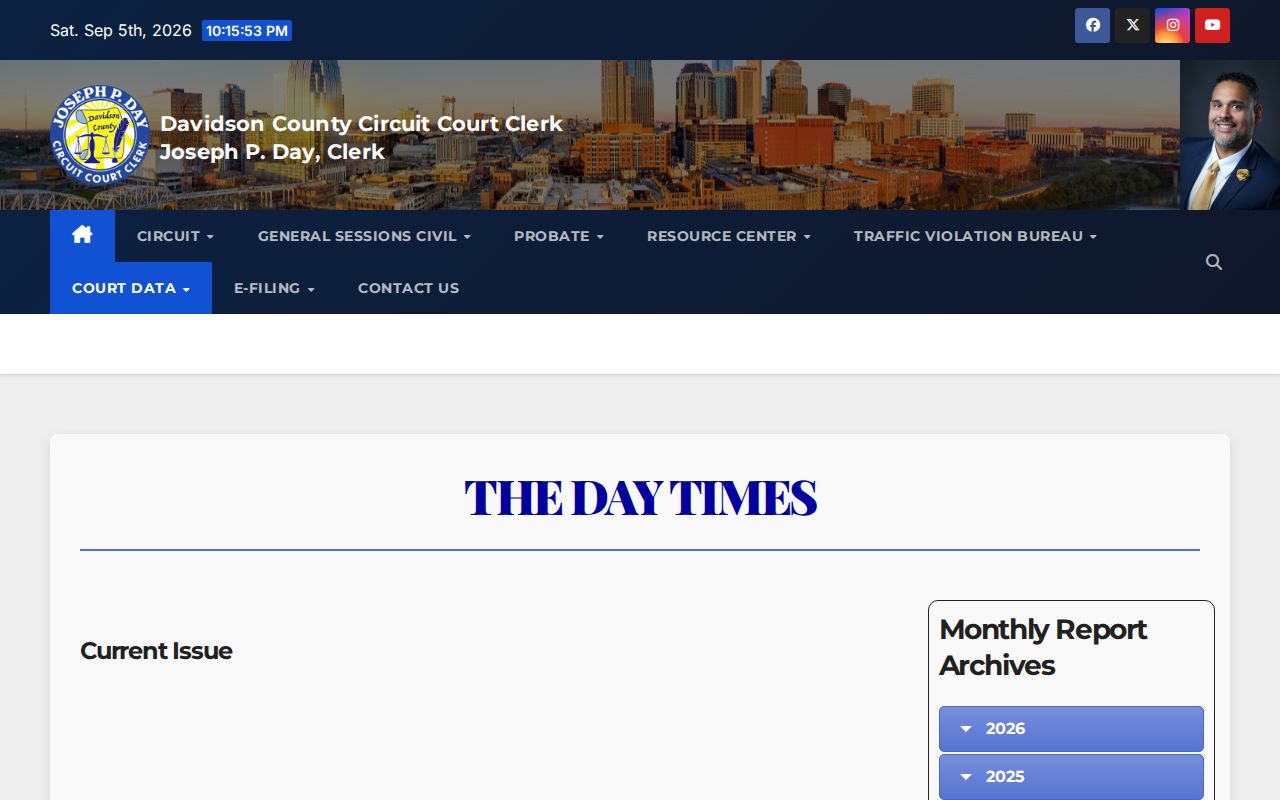 Goodlettsville court records Davidson clerk newsletter